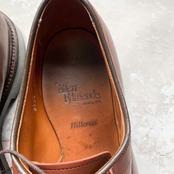 Allen Edmonds Hillcrest Dress Shoes in Cognac Leather - Picture 4 of 7